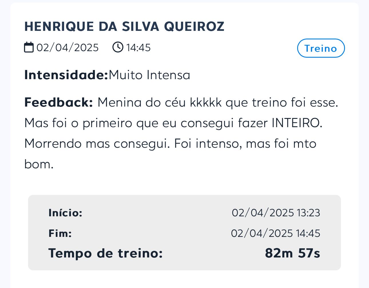 Feedback – Henrique Queiroz